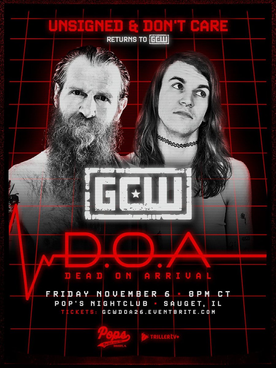GCWrestling_'s tweet photo. *ST LOUIS UPDATE*

Just Signed:
UNSIGNED &amp; DONT CARE
MR DANGER
NIXI XS
and
NEIL DIAMOND CUTTER returns to GCW!

Plus:
VNDL48
Nino Extremo
Sicko the Clown
and
Slade returns to STL!

Get Tix:
https://t.co/ZBOLTFsVmk

Watch LIVE on @Triller_TV+
Friday 11/6 - 8PM
Pop's - Sauget IL https://t.co/gT3YQgd2yH