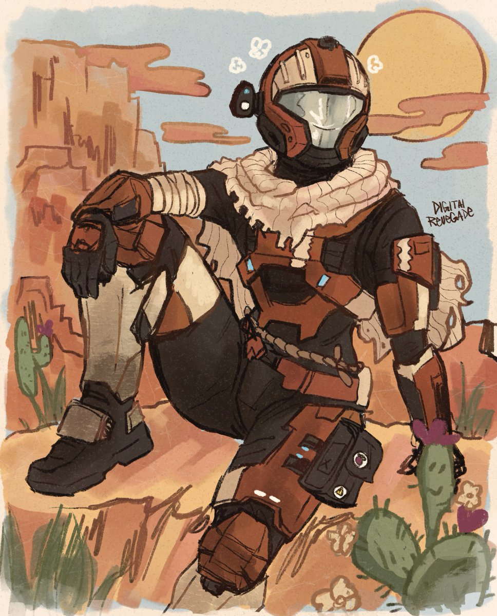 DigitaiRen's tweet photo. It was supposed to be a “lookout” drawing but then I was like… she looks too happy than alert… here’s this!
And the last picture being Dunes hairstyles as I figure out more of her design ✨
#halo #halospotlight #xbox #oc #digitalart https://t.co/fk46W0h2AH