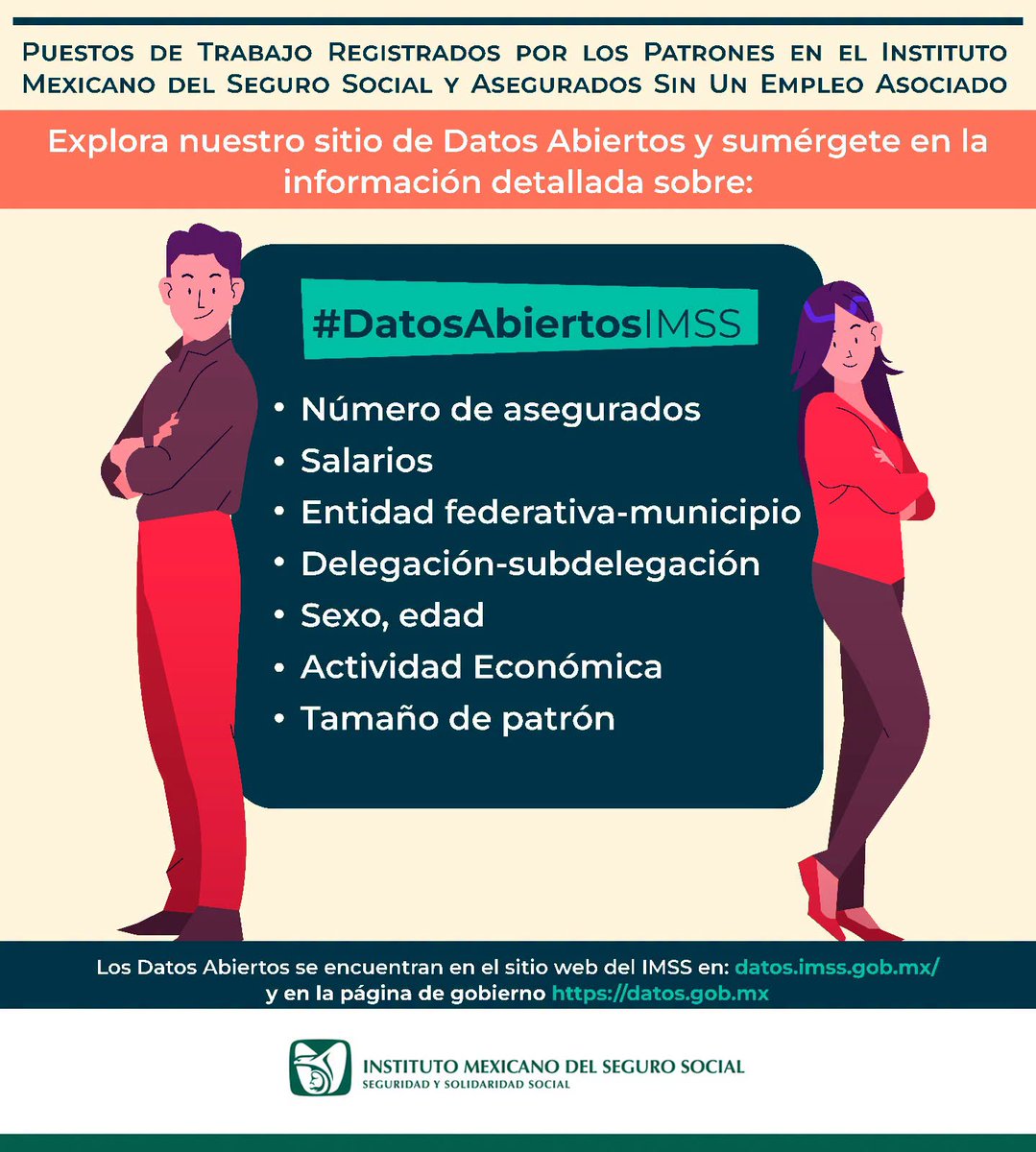 ImssSinaloa's tweet photo. 📊💻 Los #DatosAbiertos del IMSS ofrecen información estadística confiable y accesible para consulta pública. Conoce los datos, analízalos y utilízalos para tomar mejores decisiones. 🔎 #IMSSSinaloa https://t.co/ye2Hbrprfx