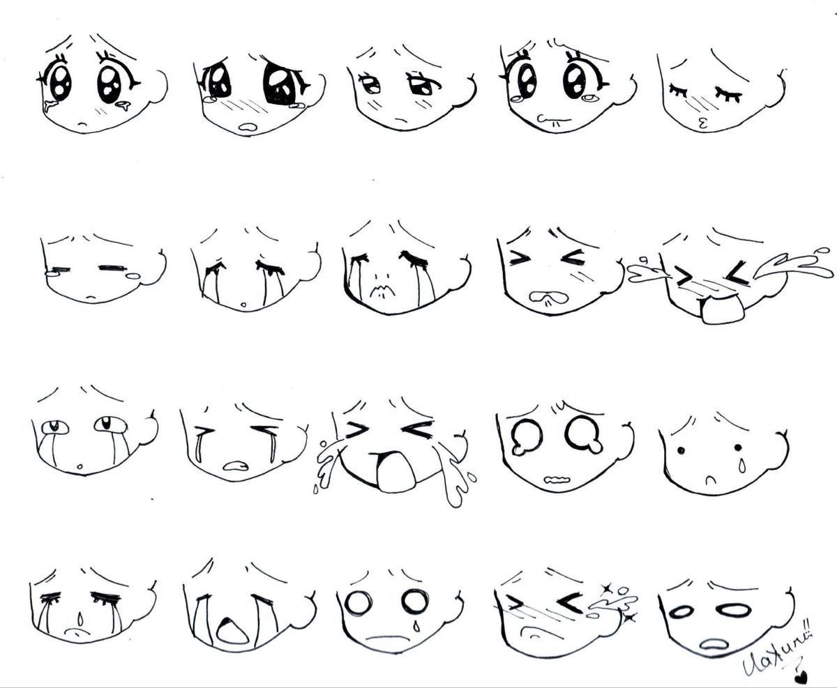 LimboSketch's tweet photo. Chibi expression sheet https://t.co/Nsbg3jHhJt