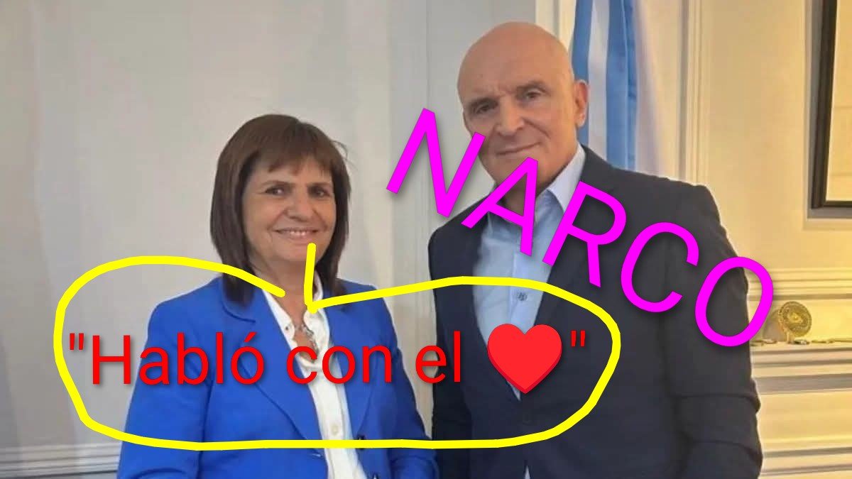 MartaEs97874448's tweet photo. @PatoBullrich Qué Difícil te debe resultar luchar contra los NARCOS, cuando los tenés al lado y te hablan con el ♥️.
No,  Pato❓ https://t.co/NedBBZCehq