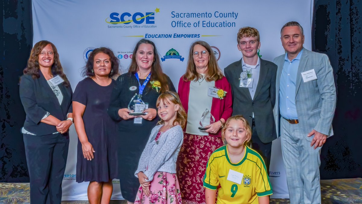 officialSCUSD's tweet photo. On Friday, SCUSD's Teachers of the Year were recognized at the SCOE Awards Ceremony to celebrate the essential role educators play across local communities. Congratulations to Becky Van Nest from Golden Empire Elementary School; and Kirsten Van Tuyl from California Middle School! https://t.co/131Au5EzV6