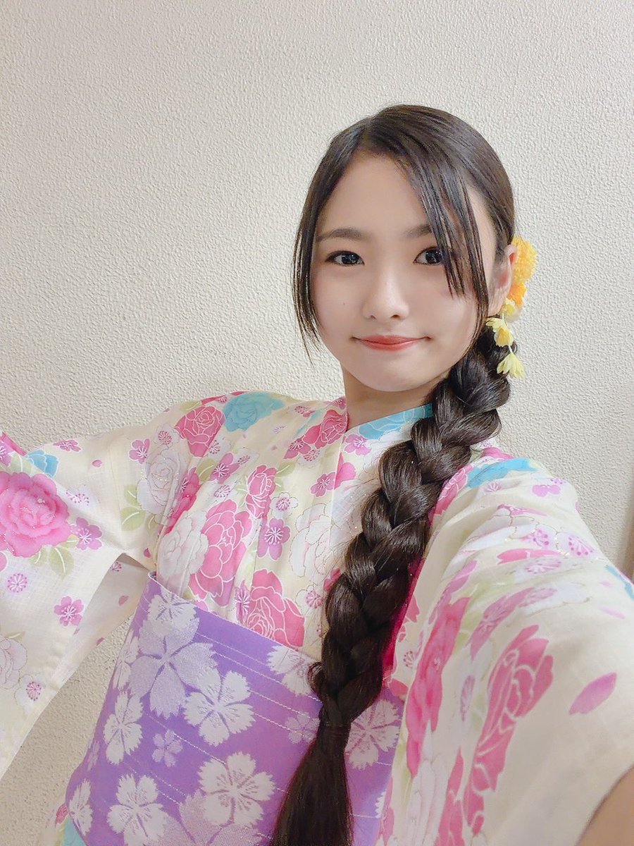 STU48 2026.7 野中莉央 直筆サイン入り生写真 浴衣 野中 莉央 STU48