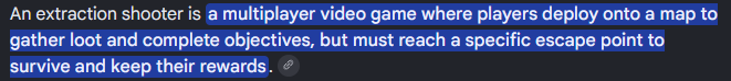 Admiral_Oink's tweet photo. @Grisnir @gore_doII Technically they're "Horde Shooters," but all the features overlap in most cases. Lots of extraction shooters let you keep stuff after you die via safe pockets, exp, or in Marathons case, the Currency chips. Similar to DRG/HD2 in which you only keep some stuff after failure. https://t.co/0OtlysutN1