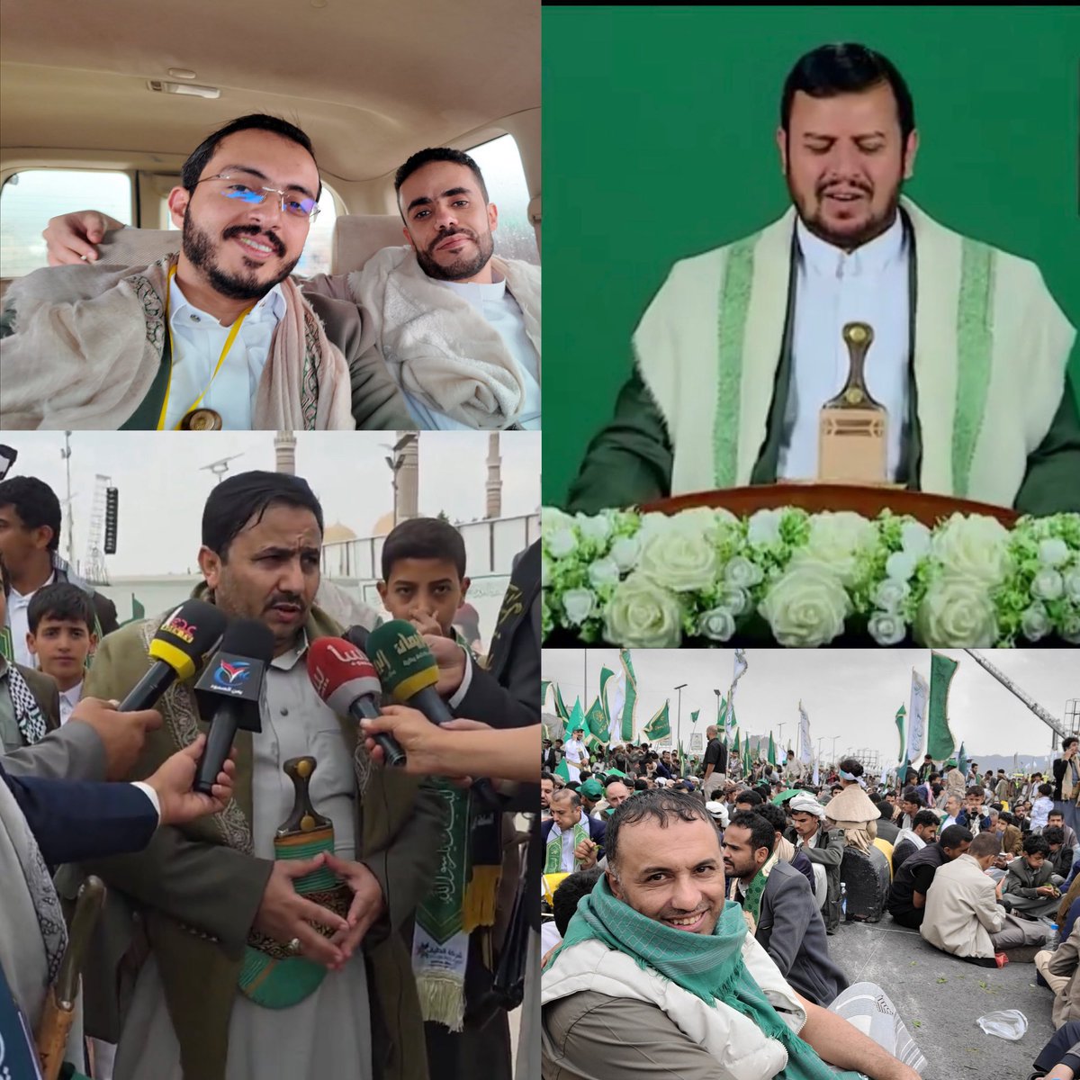 ALyemennow's tweet photo. شاهدوا وجوه قيادات الحوثي ممتلئة دهونًا وكروش مترهلة، يعيشون رفاهية فارهة وأبناءهم مدلّلون في سيارات فارهة وملابس نظيفة و غالية. 

قارنوها بحال اليمنيين المنهكين فقرًا. https://t.co/1Q1UWFEB1J