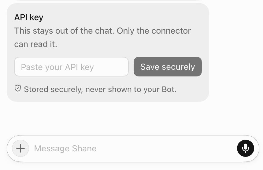 chrismaconi's tweet photo. I don't see anyone pointing out this Grok Bot innovation, but I think it is actually a big deal for mass adoption.

How much time have you spent trying to figure out how to securely give your keys to your agent?

Most people give up before they figure out how to build and store an .env file for their agent to access and use.

Grok Bot's solution is simple, and most important of all, easy!