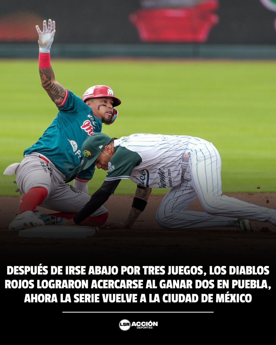 Accion_LSR's tweet photo. 🔥⚾️ ¡LA SERIE SE ALARGA!
Diablos Rojos del México y Pericos de Puebla no ceden y todo se definirá, como mínimo, hasta el Juego 6.
📅 Juego 6: miércoles 26 de agosto
👀 Juego 7: jueves 27, si es necesario.
🔥 ¡La serie está al rojo vivo!
#LMB #DiablosRojos #Pericos https://t.co/6041OQ5CSR