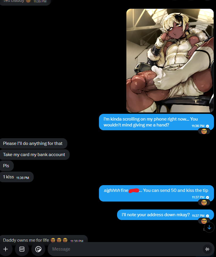 NotGoontard's tweet photo. I'll never have to worry about spending my money ever again

using yours is so much more convenient since its YOURS 😵‍💫

become my digital wallet so i can edge while i treat u bad 🥰

#manscam #catfishfindom #2dfd #feet #wank https://t.co/6yQTGrIGWS