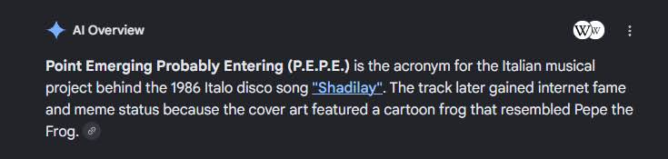 KazioNFA's tweet photo. Pistacio is at 7 million This is the first Pepe related video going viral since last YEAR  The new 4chan meme going viral is called "Kek", this time?  

whats crazy is that the origin of pepe is from a disc
and it stands for "point emerging probably entering"

predates pepe 40 years its a song from 1986 and its also a frog?

GO to 0:46 this is insane