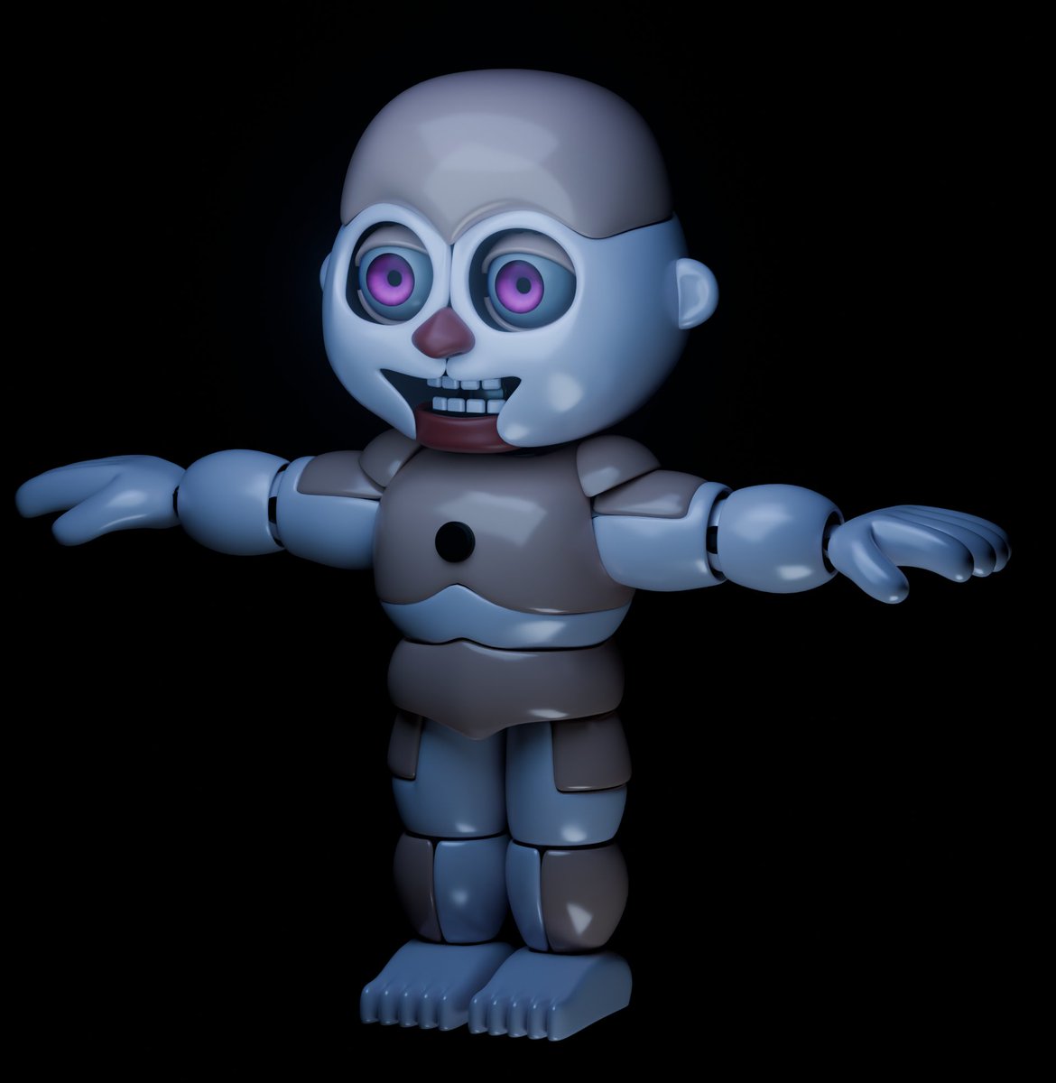 TriFrameStudio's tweet photo. W.I.P. sister location pack private by @Animationsview 
(I haven't modeled the other Funtimes yet. The ones that are already modeled may change and will have rigging and textures.) https://t.co/wcTEpadWc9