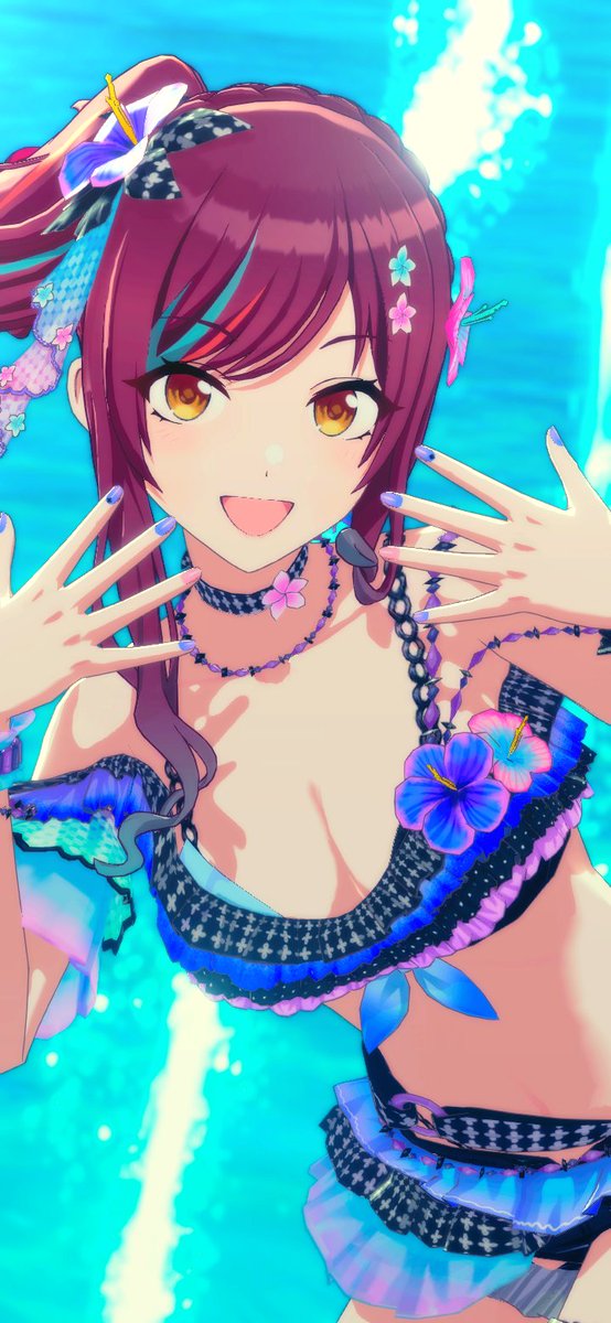 GHOSTGIGN04's tweet photo. 水着甘奈ちゃん凄く可愛い～🥰！
#大崎甘奈 #シャニソンスクショ
#シャニソンファッションショー https://t.co/bxdZ6O6yHe