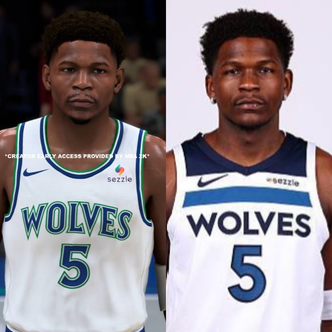 Jumpman_Germ's tweet photo. Anthony Edwards finally lookin’ like himself in 2K #NBA2K27 https://t.co/IW6fhTwgQU