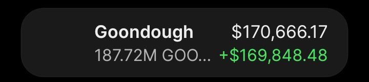 fauxallover0's tweet photo. 🚀🔥 $GOON IS ABSOLUTELY MAXING IN MY ALPHA TG! 💎📈

Another solid move for the squad! 🏆

Big congrats to everyone in Team Alpha who caught this one early. 👏🔥

The momentum is strong, but the hunt doesn’t stop. 👀🎯

We stay locked in, watch the market, and keep searching for the next runner. 🚀

⛓️ #Solana #Memecoin #CryptoAlpha #Crypto