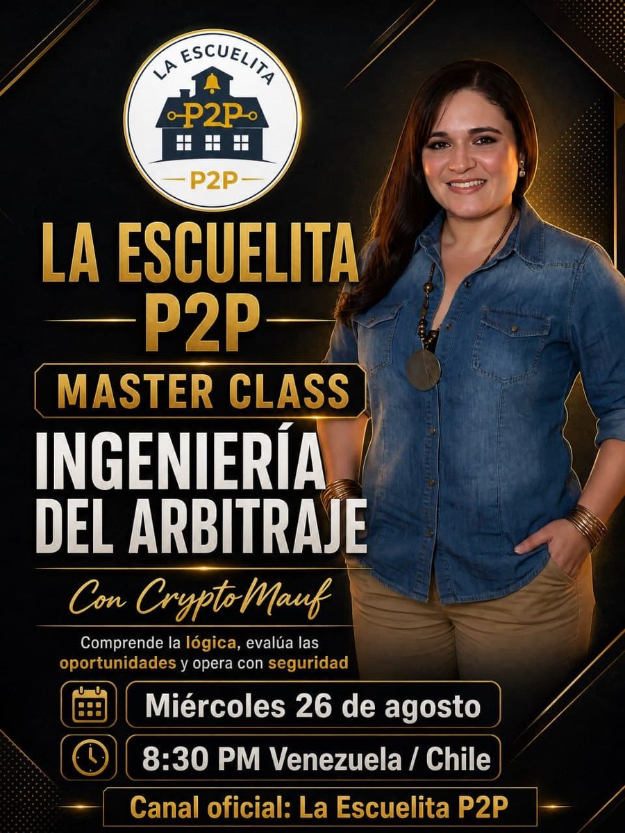 HmontIT's tweet photo. Invitada a dar otra Masterclass en la Escuelita P2P ... señal del excelente participación de los estudiantes y sus ganas de aprender sobre el mundo de las Criptomonedas. 

Todos los que quieran ingresan estan invitados, los espero! https://t.co/wjmS20FJ7W