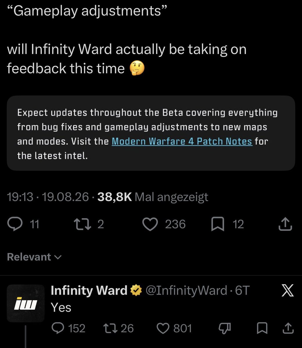 freqzii's tweet photo. @InfinityWard 🤥🤥🤥 https://t.co/FXqjDvrQ49