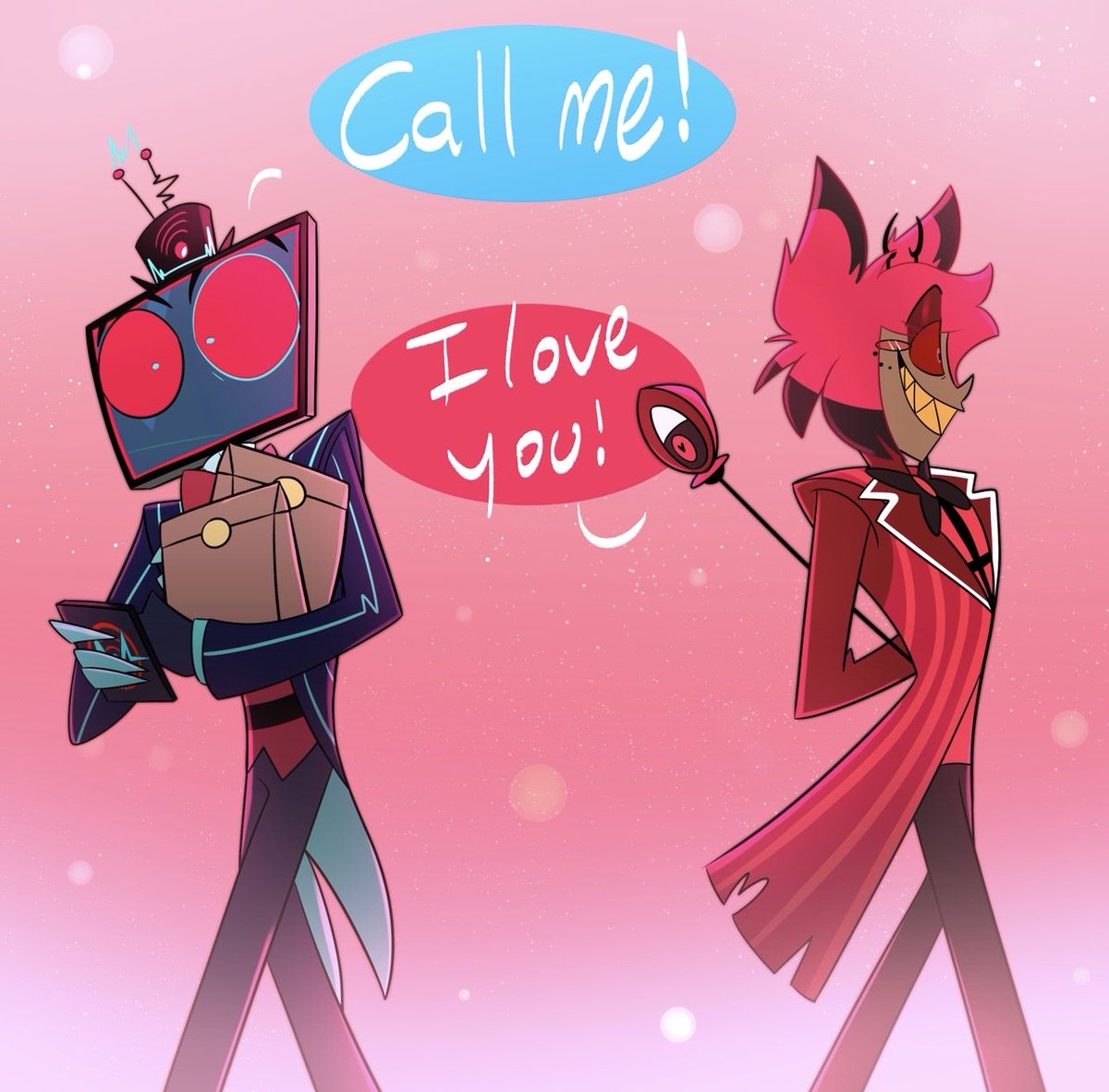 kiwipoplin's tweet photo. A simple misunderstanding 

#hazbinhotel #radiostatic #staffhat https://t.co/pZ6CJlmdPZ