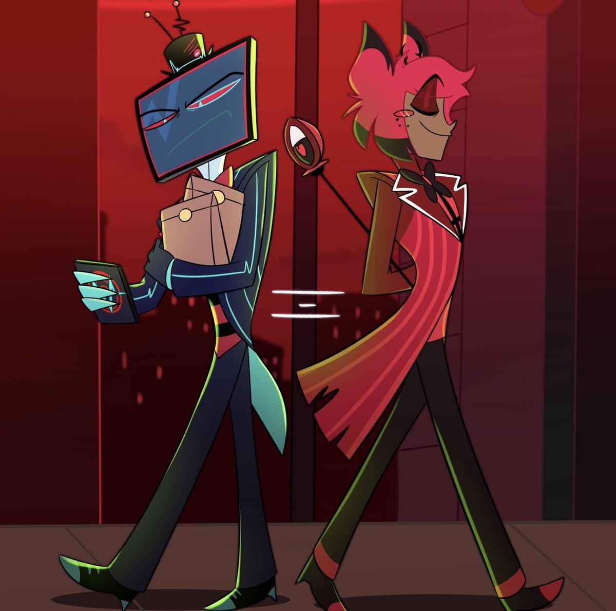 kiwipoplin's tweet photo. A simple misunderstanding 

#hazbinhotel #radiostatic #staffhat https://t.co/pZ6CJlmdPZ