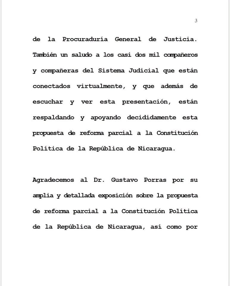 Plomo19792's tweet photo. 1/6 🔴 Palabras de la Doctora Ana Julia Guido, Presidenta por la Ley de la Corte Suprema de Justicia, en la Sesión de Consulta sobre la Propuesta de Reformas Constitucionales.

#Nicaragua https://t.co/yqNMpUWnPd