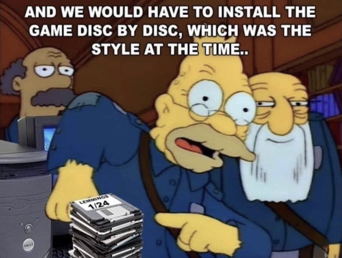 PcPhilanthropy's tweet photo. Some of y’all never experienced “Insert disc 2 of 24” and it shows https://t.co/Cei9eTiHo2
