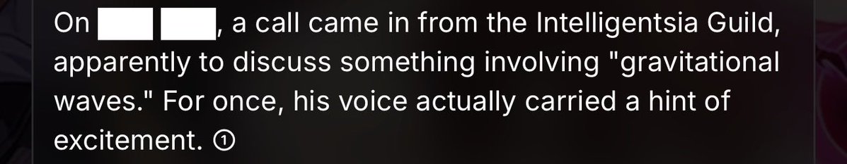 srndptic's tweet photo. / hsr leaks, aventurine character story

we know damn well aventurine’s gay ass was talking to that certain doctor of his 😭😭😭 https://t.co/YPOXUNLzps