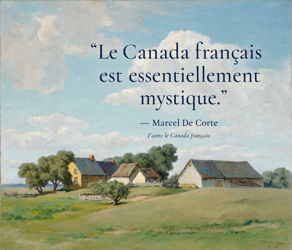 EveritatisQC's tweet photo. Procurez-vous "J'aime le Canada français" de Marcel de Corte.
https://t.co/ZgPNBzUiqX https://t.co/JxgeTNqC6O