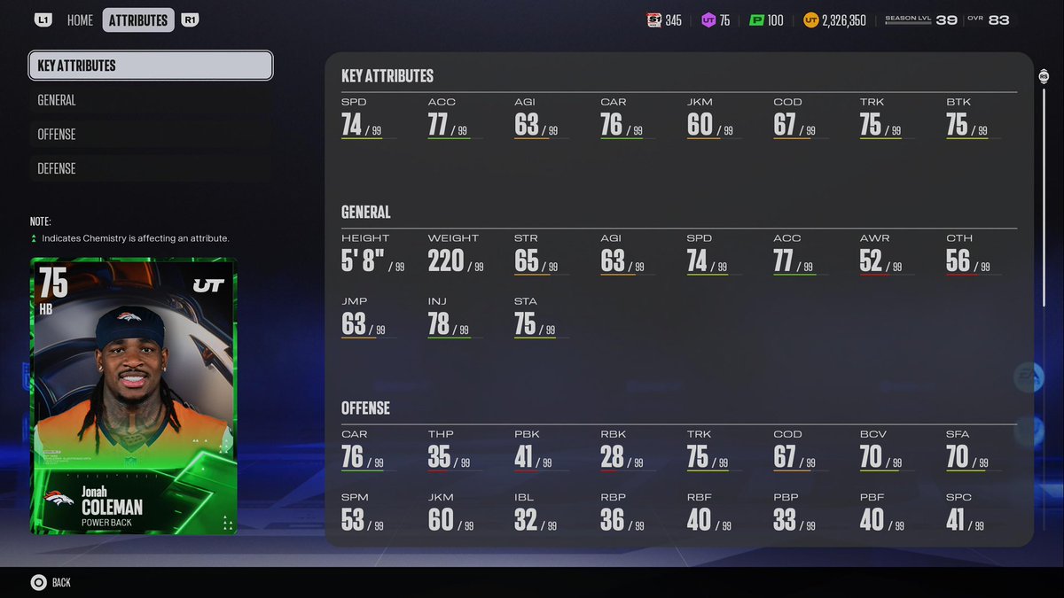 NixForSix's tweet photo. I don’t know who to use my 82 RB EVO on for Broncos TT
#MUT27 #EVOs https://t.co/jTVGWm0LvQ
