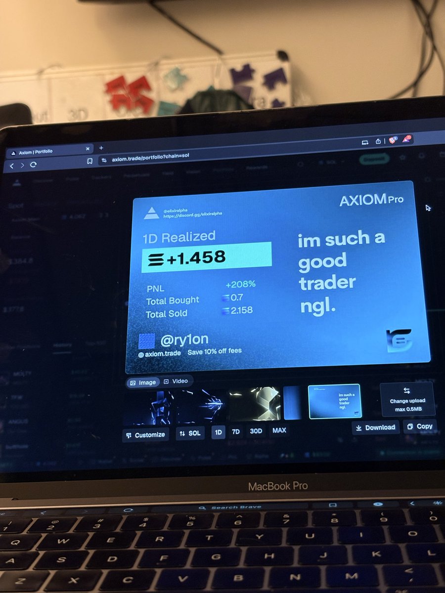 krryn0x's tweet photo. 6 months ago I was printing on the sol market and I couple have the experience to lost everything I built
I know this is images show a low profits but for me in my country it’s something very difficult to earn
Now I’m trying to reconcile job with trenches and it’s difficult. https://t.co/9mh7TlgLbK