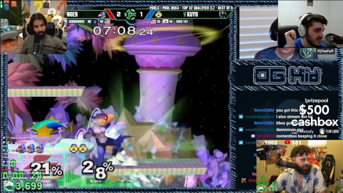 ChaChing_SSBM's tweet photo. The state of watching melee in 2026 https://t.co/uwKeBVkTLZ