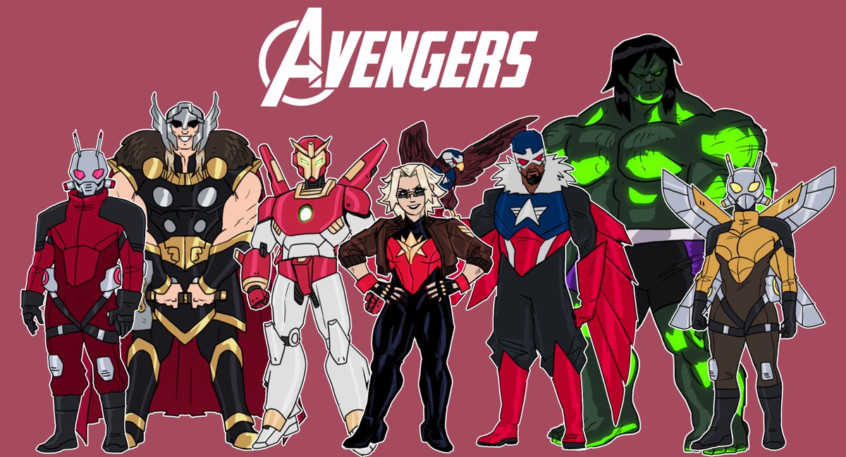 Turbo2tunkK's tweet photo. THE AVENGERS https://t.co/b1johfb689