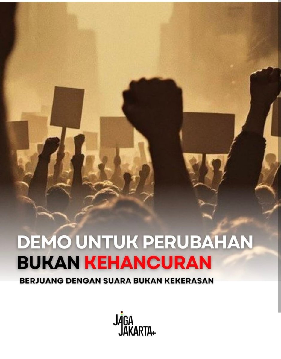 sickasickin's tweet photo. Suarakan pendapat dengan tertib. Jangan biarkan provokasi merusak niat baik perjuangan kita. #DamaiSuarakanAspirasi https://t.co/VZG8cgM2hC