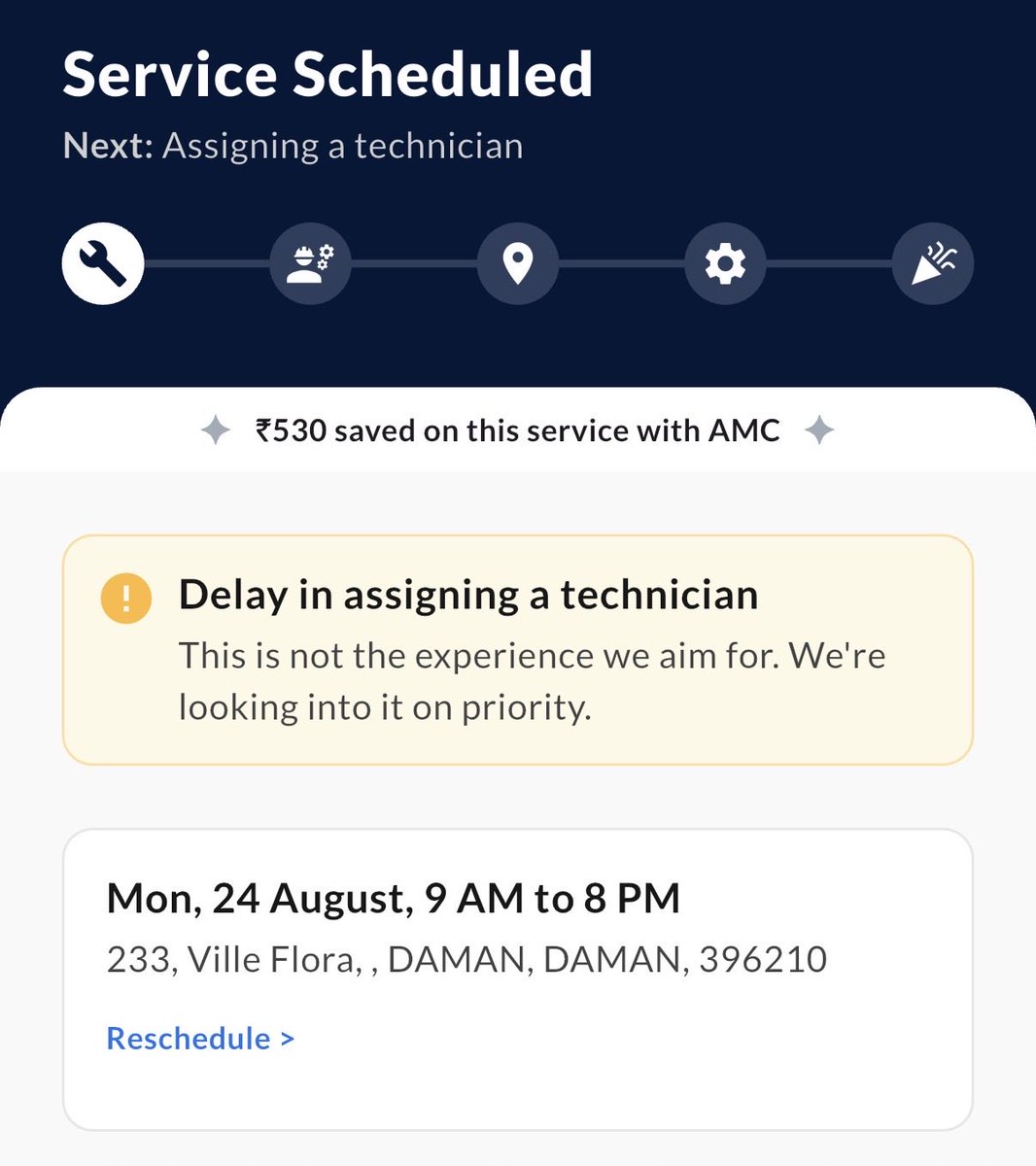 DIPTI1791's tweet photo. @Eureka_ForbesIN complaint lodged since last 4 days still technician not assigned, pathetic service https://t.co/yclUBw2g2k
