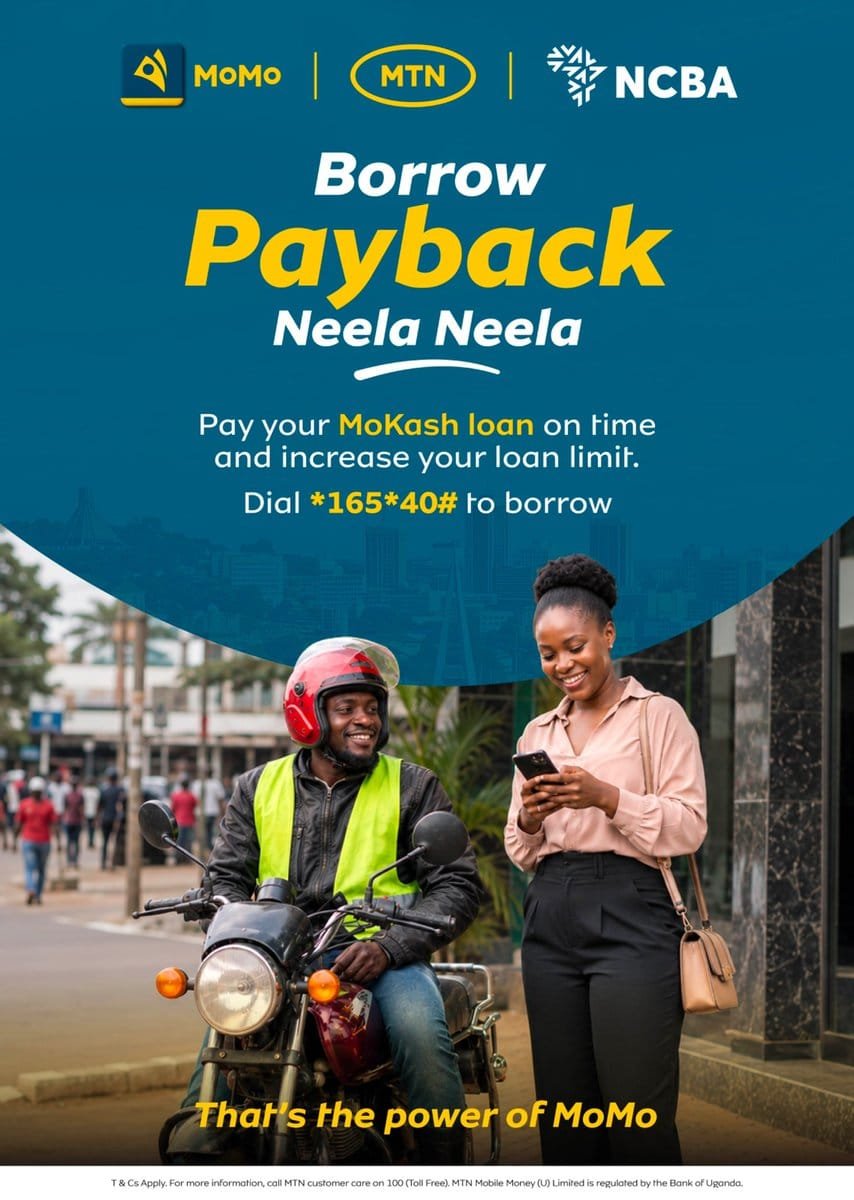 BetAliUg's tweet photo. A little extra before payday can help keep things moving.

Borrow on MoMo, repay on time and your loan limit grows for your next need.

Dial *165*5# or use the MoMo App.

#BorrowPaybackNeela
#MoreWithMoMo https://t.co/m6e67hkJlA