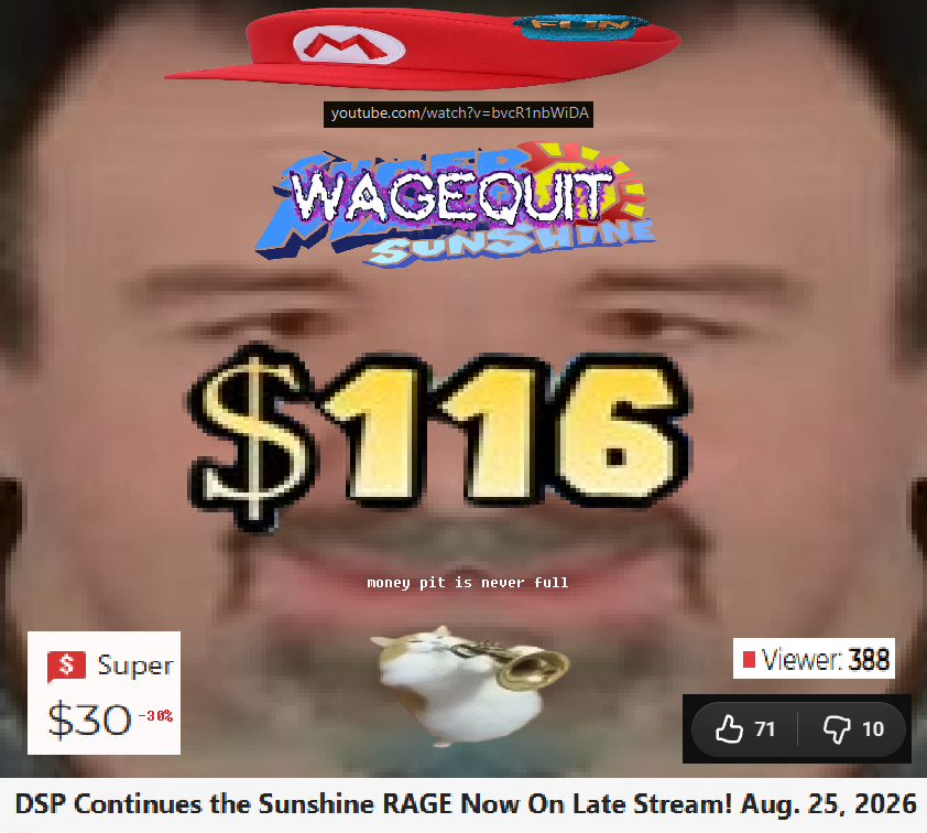 GamerFaceGaming's tweet photo. This was called the "lowest support stream in the week" I guess those $50 anon tips are worthless huh? Is the tipping jar not primed enough for you liking?? He is MAD insta clicked end stream this time. https://t.co/SM9AxGCEA2