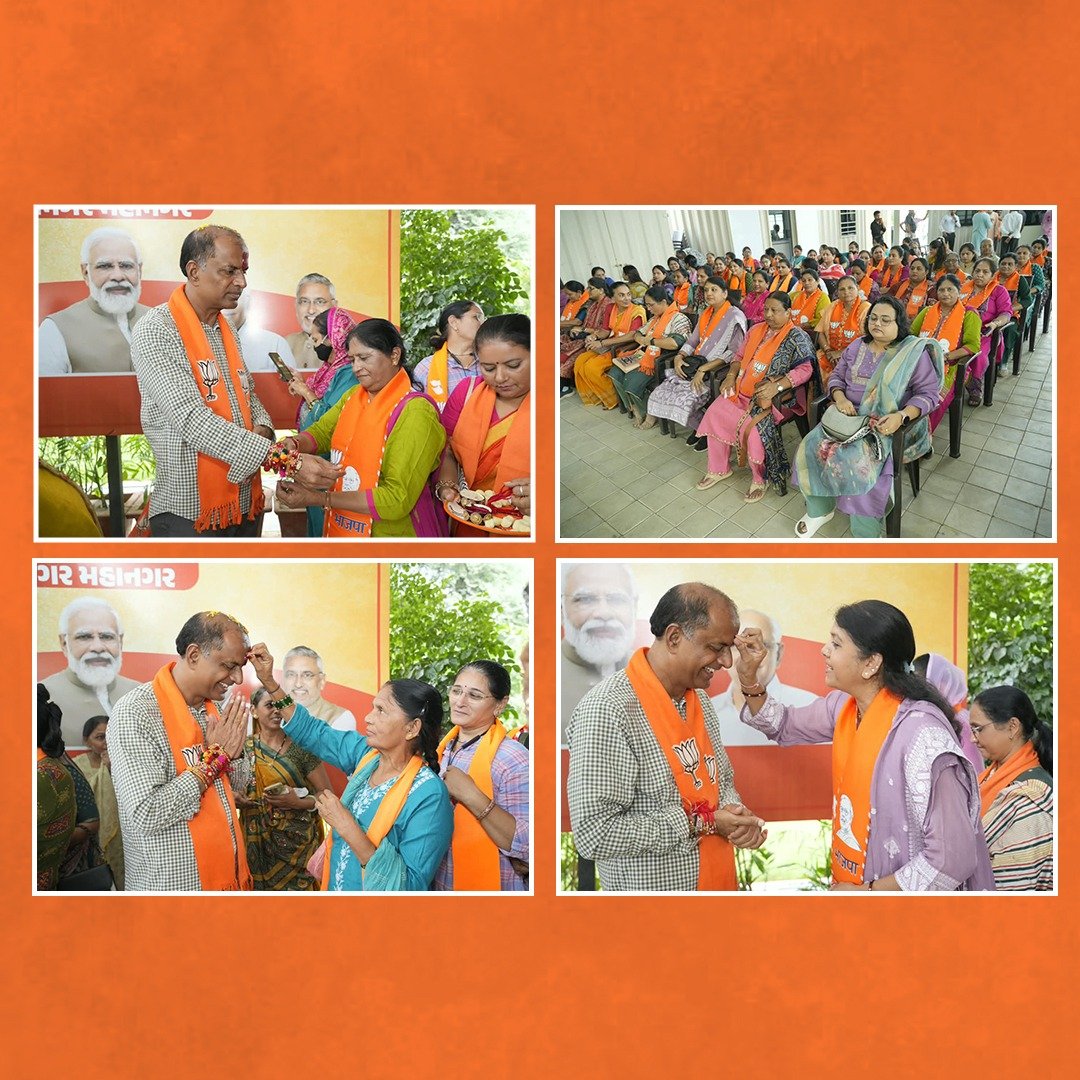 Ashishdavebjp's tweet photo. ભાઈ-બહેનના અતૂટ પ્રેમ, સ્નેહ અને વિશ્વાસના પ્રતીક સમાન પવિત્ર રક્ષાબંધન પર્વની ગાંધીનગર મહાનગર ભાજપ કાર્યાલય ખાતે સૌ કાર્યકર્તા પરિવારની ઉપસ્થિતિમાં ઉજવણી કરવામાં આવી. https://t.co/BdRtC2I3fH
