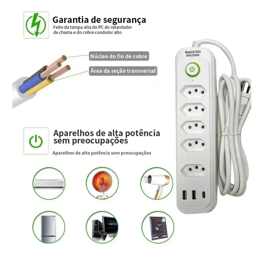 caradogamer's tweet photo. Extensão 5 Tomadas E 2 Usb 1 Pd Led Bivolt Power 110v/220v

🛒Mercado livre: https://t.co/O6xOmBrj4x https://t.co/MQmMkk3vzg