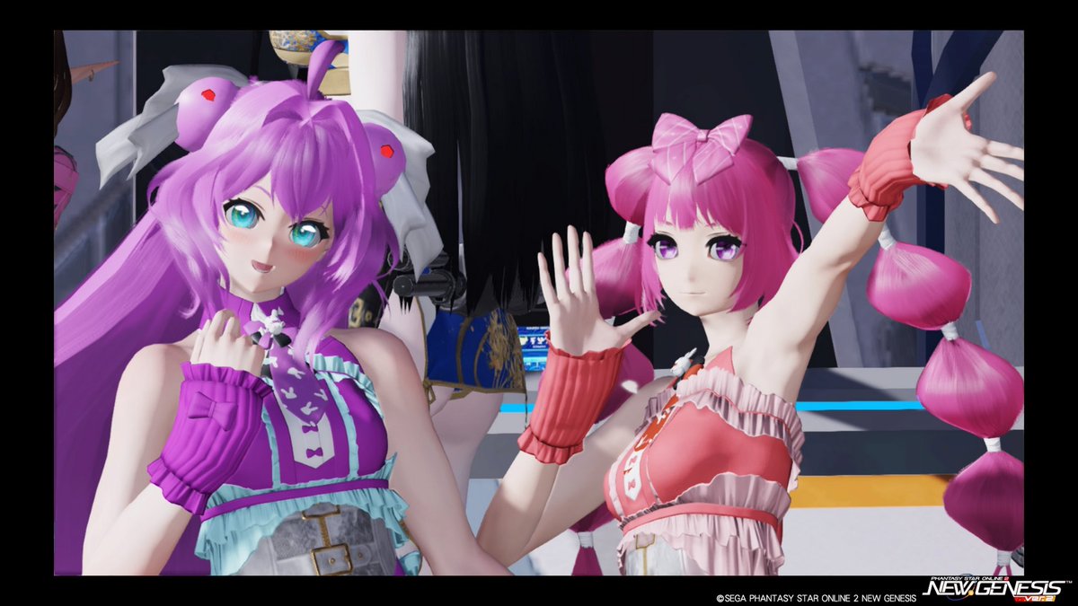 B3Kpu's tweet photo. #PSO2NGS_SS
#メンテの日じゃないけどＳＳを貼る 
フレさんのミスティックと名探偵プリキュアコンビでのツーショット https://t.co/OYz2irw2pl