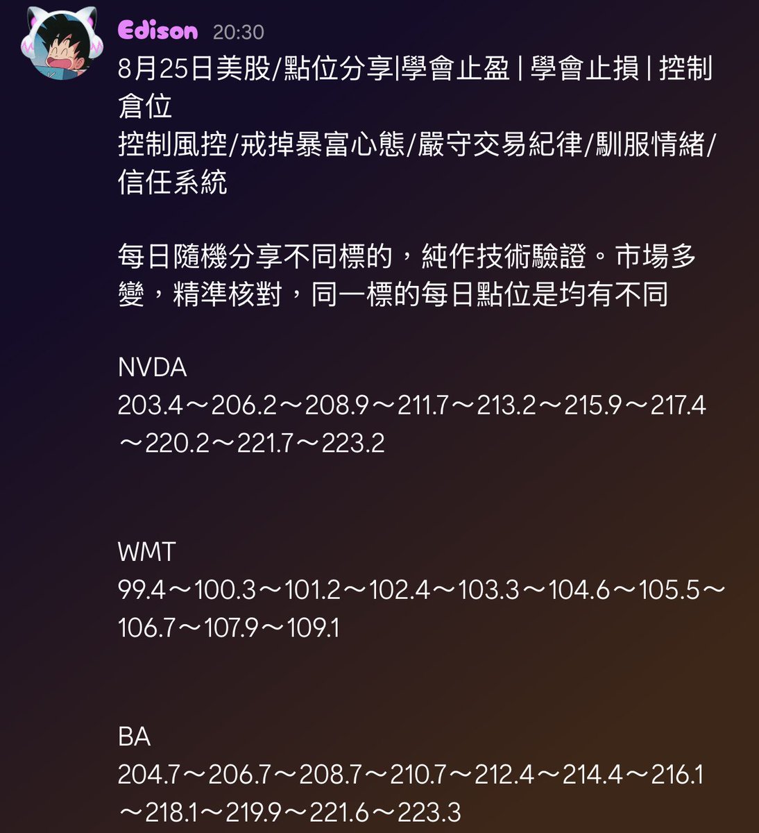Edison222666's tweet photo. 【盤後點位驗證】
8月25日美股/點位分享|學會止盈 | 學會止損 | 控制倉位 https://t.co/zHS18wpDD9