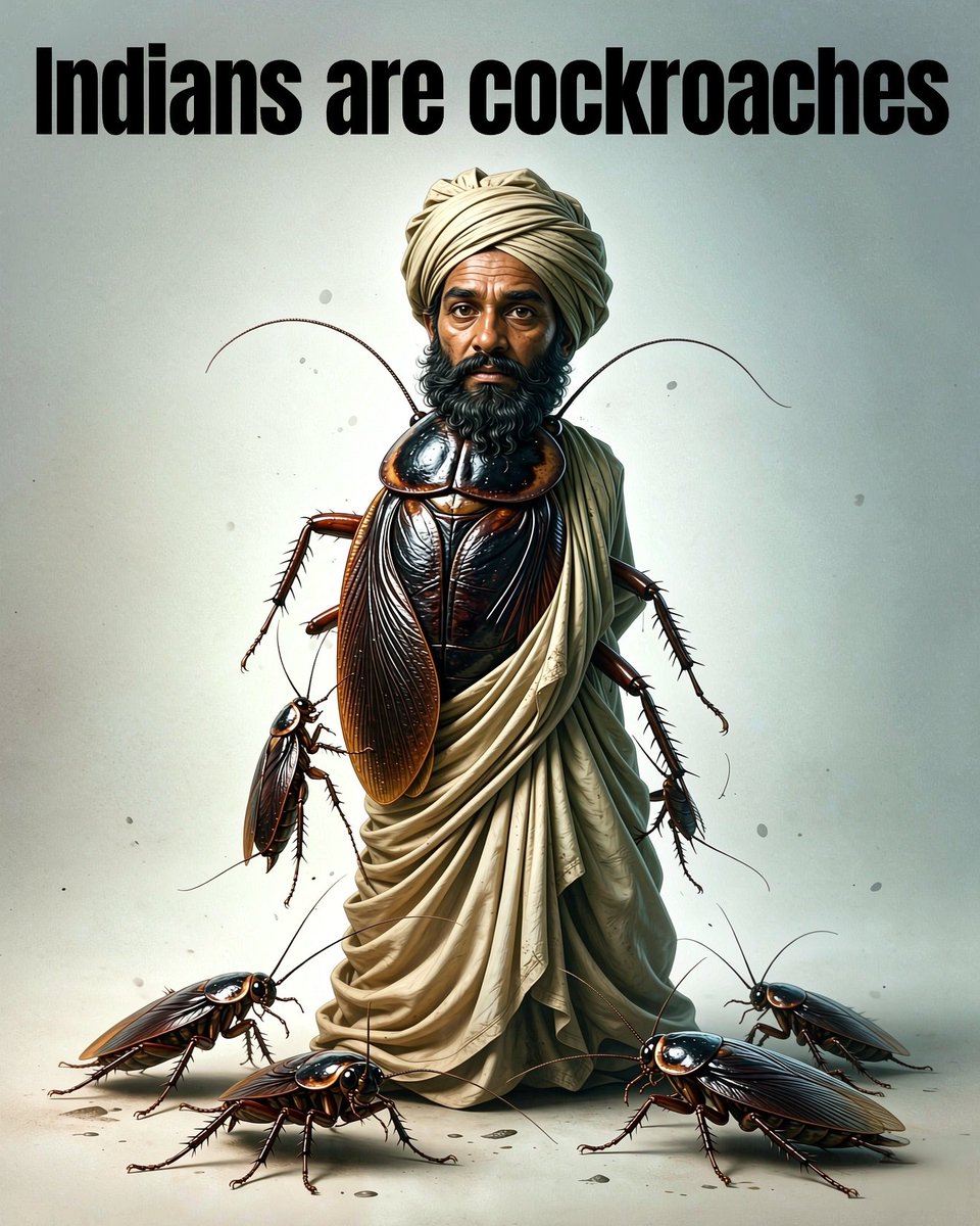 DiPrefiitCrypto's tweet photo. #Indians are cockroages https://t.co/oC5u2vE6oL