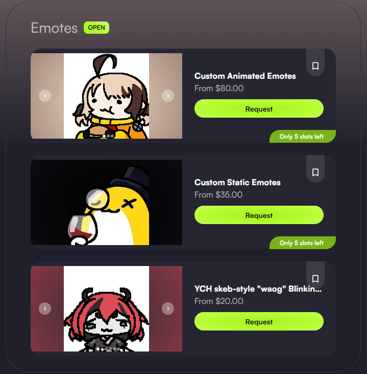 iamethanforreal's tweet photo. i have a freaking vgen now!!!!! yay

i will be kinda slow workin on stuff for the time being.... but a few of u can req animated and static emotes from me now!!!! and my waogs are up there too https://t.co/jelGNiYbQm