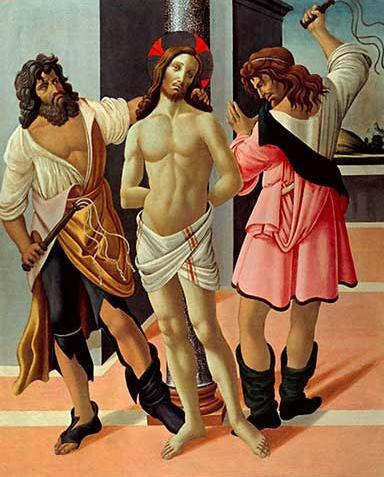 artbotticelli's tweet photo. The Flagellation #artbots #botticelli https://t.co/CcQjKpv9mx
