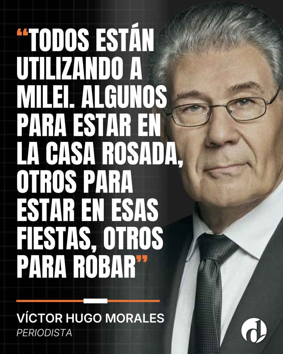 eldestapeweb's tweet photo. ‼️Victor Hugo Morales alertó por la situación crítica que atraviesa el gobierno de Javier Milei https://t.co/IjvYQBlwy0