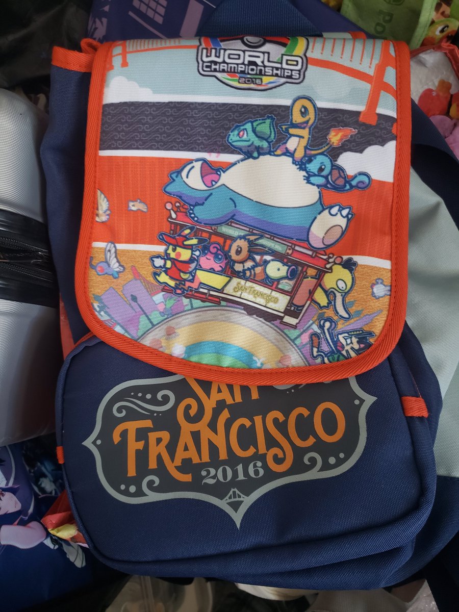 shoripii's tweet photo. Pokemon Worlds in SF! I will wear my SF Worlds 2016 lanyard and backpack! Not sure if I can go Friday because of work but definitely gonna go Saturday and Sunday! 

Picking up my badge Thursday and have my Pokemon Center slot my friend booked for us in the morning. https://t.co/e9dwiMuNa3