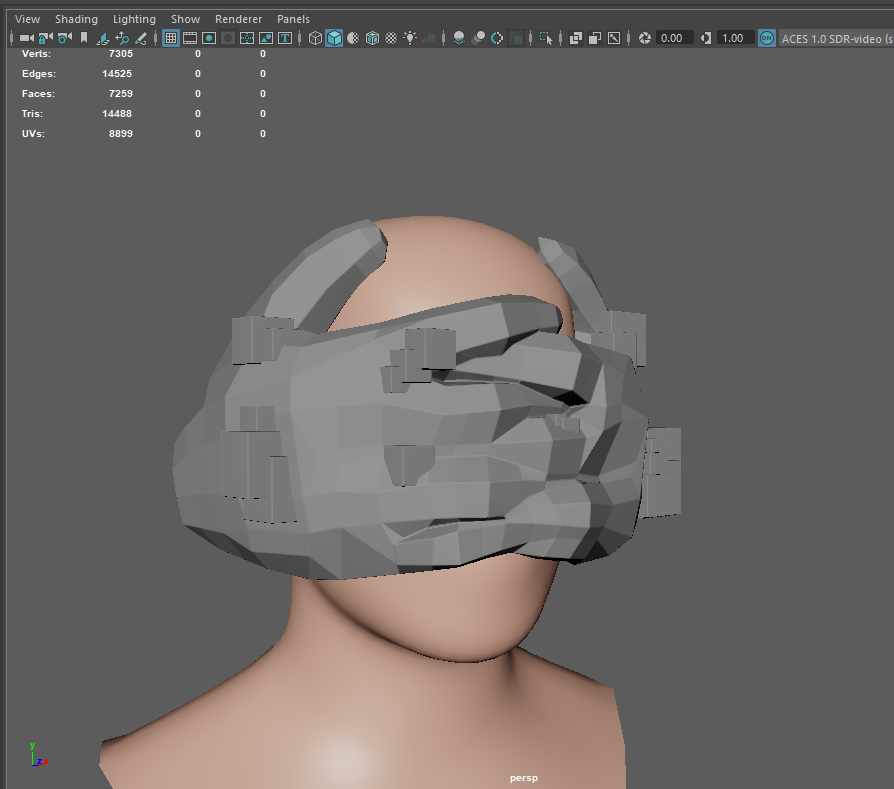 Saeko_13b's tweet photo. fuck it, i made a Manus Mask
i plan to upload STL and OBJ for free somewhere
(the cubes are just cuz i thought they would look cool)
it is not ready for it to be a wearable tho, i have yet to make the inner side mask-shaped for it to be easy to wear
#Reverse1999fanart #3dartwork https://t.co/4YiyJ7L03A