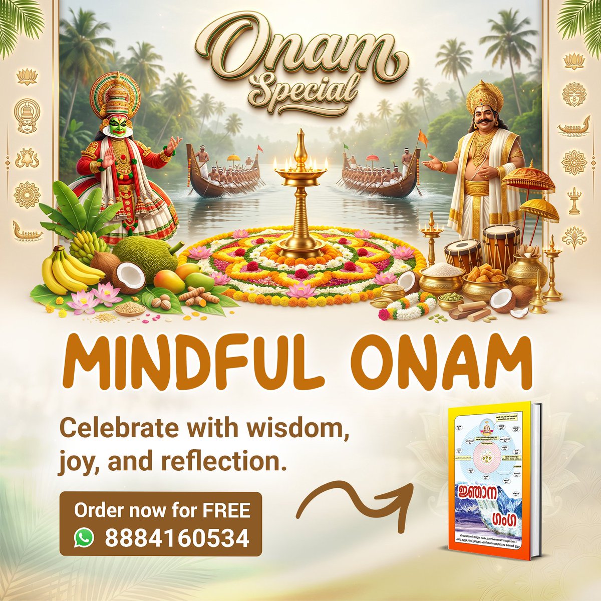 2Chandrabhan's tweet photo. #OnamSpecial26
Mindful Onam 
Order now for free 🆓 Gyan Ganga 
Gift Of Onam https://t.co/Rlv6zmdnjh