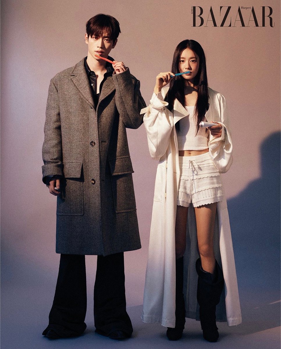 kdramasdiary's tweet photo. #AhnEunjin and #SeoKangjun for Harper’s Bazaar Korea 🤍 https://t.co/xfmQI2qENZ