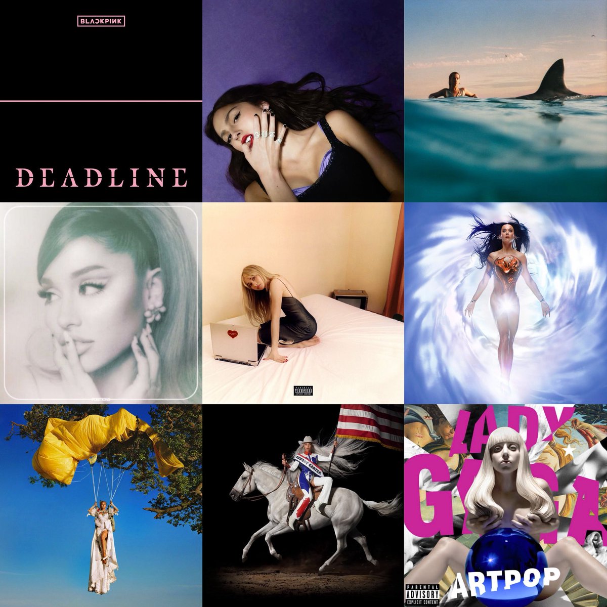 chriswtvv's tweet photo. main pop girls and their “flop” album https://t.co/IYRE0Sxa2B