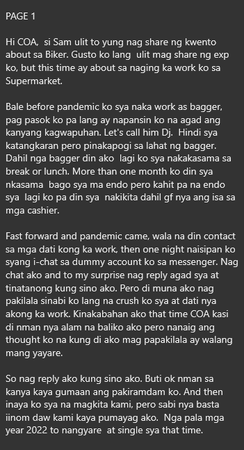 AlterOfan83223's tweet photo. Kung dati ka pag nagsabi, noon mo pa sana ako natikman.

Pages 1-3
Sender: Supermarket Sam

#ConfessionOfanAlter1062 https://t.co/fchVJrUqvE
