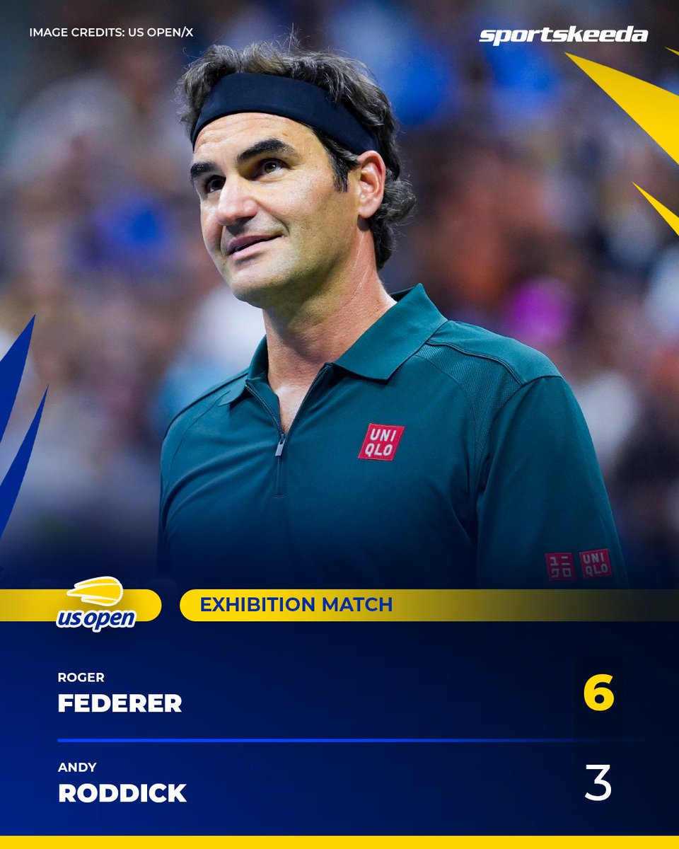 SK__Tennis's tweet photo. FEDERER TAKES IT! 🙌
Roger Federer beats Andy Roddick in their exhibition showdown. 💪
#USO #RogerFederer #AndyRoddick https://t.co/5cHbJq1YjX