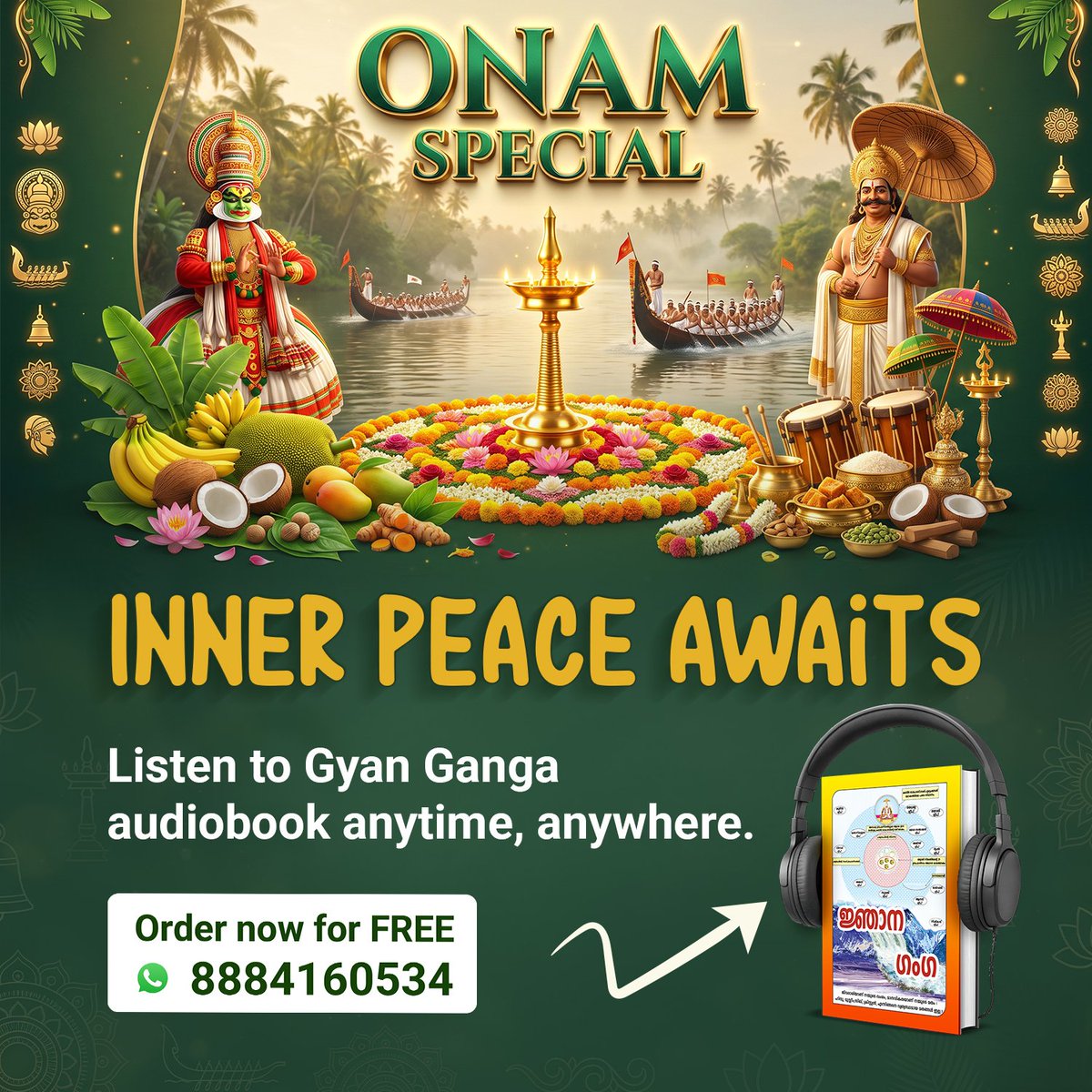 Ram_Rising_star's tweet photo. #OnamSpecial26
Onam traditions connect us to culture, Gyan Ganga Book connects us to wisdom. Free in audio and print.
Onam has always been about inner richness.

Gift Of Onam https://t.co/S1w3THlTQW