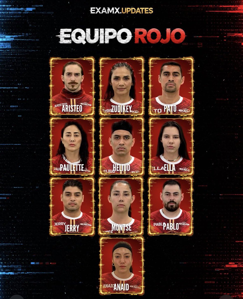 Azalia_laNegra's tweet photo. SOY TEAM ROJOS !!!!❤️
@ExatlonMx https://t.co/dL4ha0vhUJ